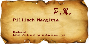 Pillisch Margitta névjegykártya
